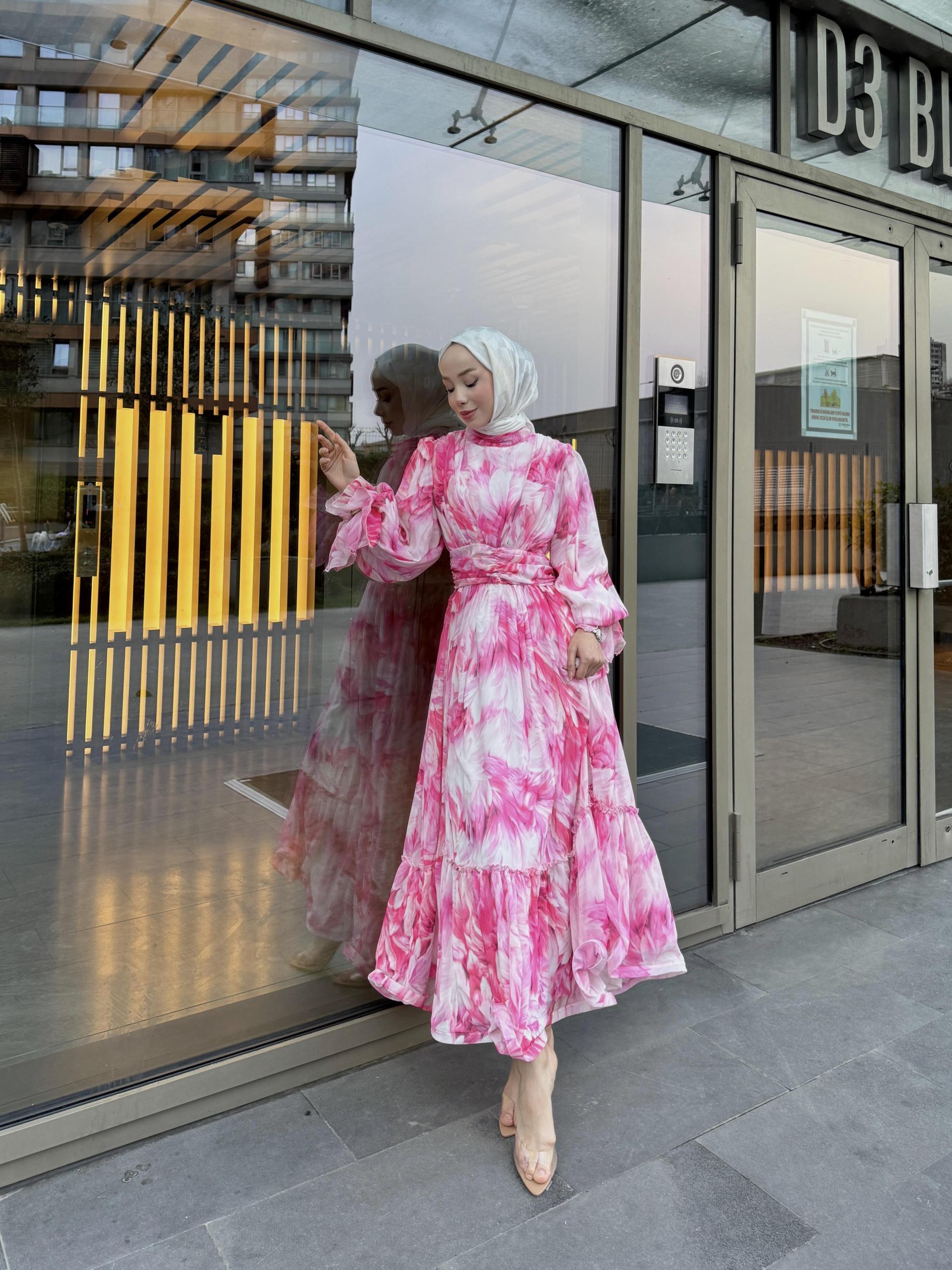 CAVALLİ%20ELBİSE%20PEMBE