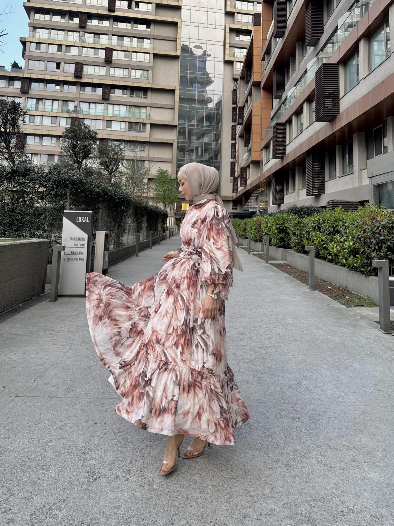 CAVALLİ%20ELBİSE%20KAHVE