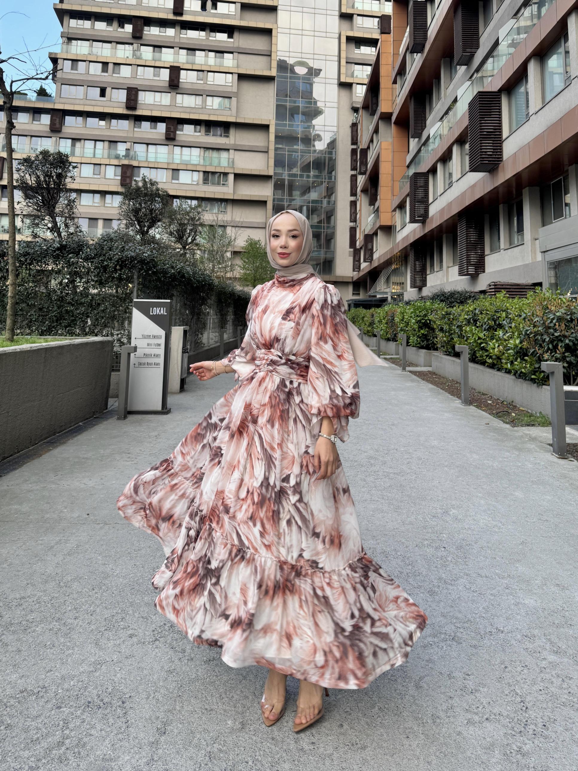 CAVALLİ%20ELBİSE%20KAHVE