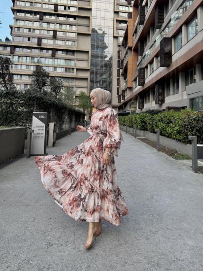 CAVALLİ ELBİSE KAHVE