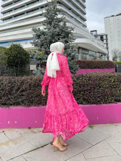 JOSEFİNA ELBİSE PEMBE 